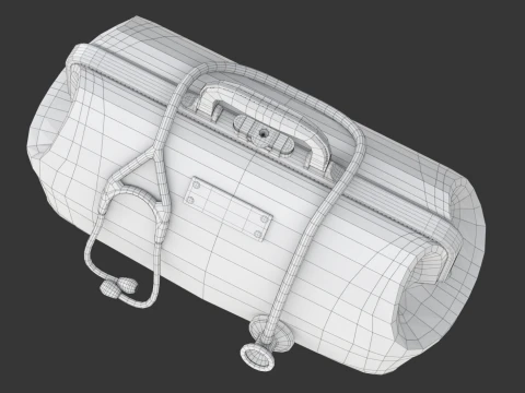 Докторская сумка для рта со стетоскопом 3D Модель