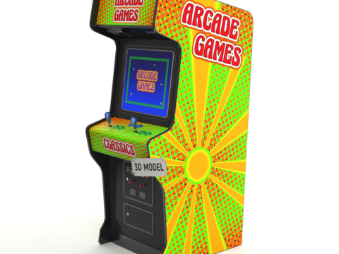 Arcade Game Machine 3D मॉडल