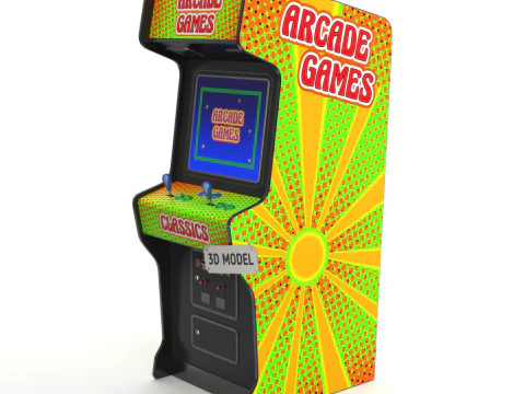 Arcade Game Machine 3D Model