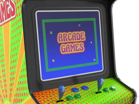 Arcade Game Machine 3D Model