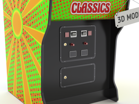 Arcade Game Machine 3D मॉडल
