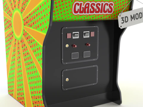 Arcade Game Machine 3D Model