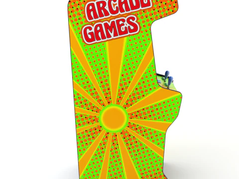 Arcade Game Machine 3D Model