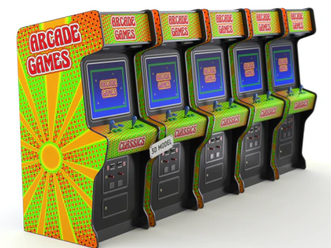 Arcade Game Machine 3D Model