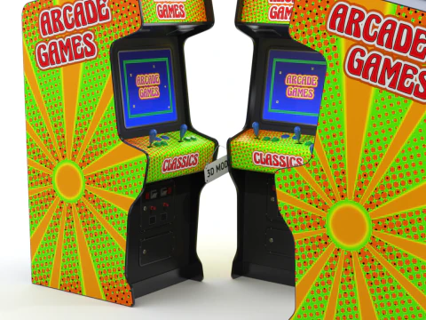 Arcade Game Machine 3D Model