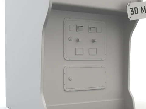Arcade Game Machine 3D Model