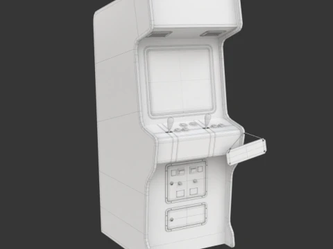 Arcade Game Machine 3D Model