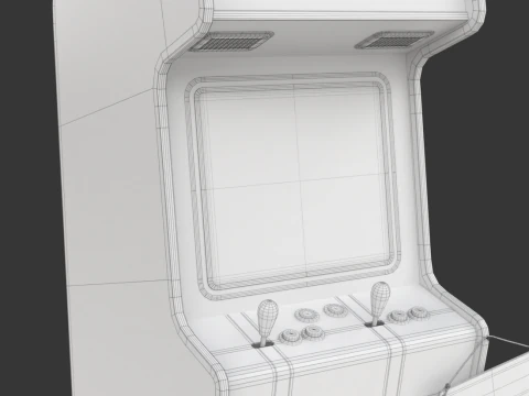 Arcade Game Machine 3D Model