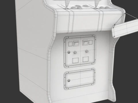 Arcade Game Machine 3D Model