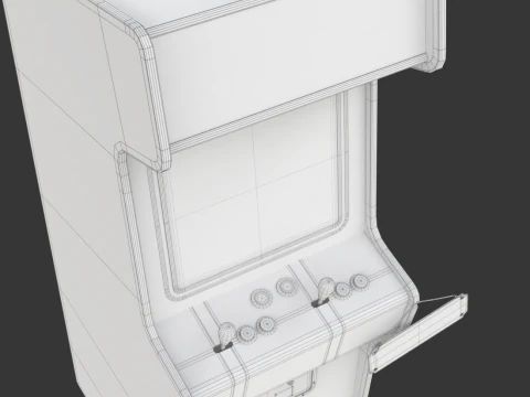 Arcade Game Machine 3D Model