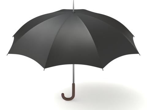 Simple Umbrella 3D Model