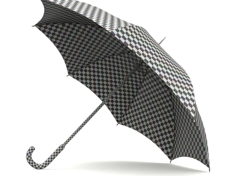 Simple umbrella opening animation 3D Model