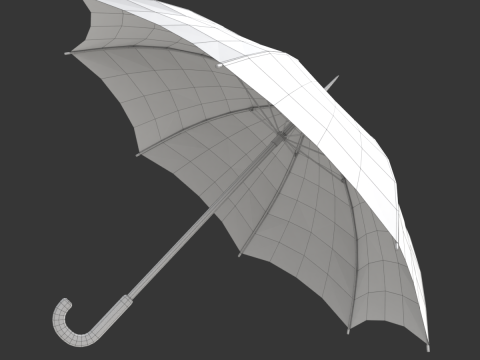 Simple Umbrella 3D Model
