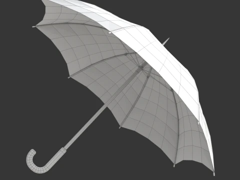 Simple umbrella opening animation 3D Model