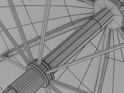 Simple Umbrella 3D Model