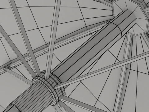 Simple umbrella opening animation 3D Model