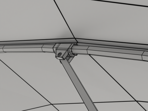 Simple Umbrella 3D Model