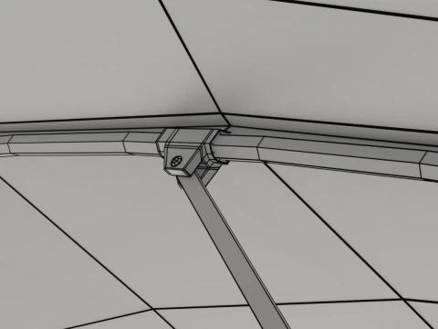 Simple umbrella opening animation 3D Model