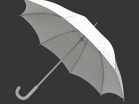 Simple Umbrella 3D Model