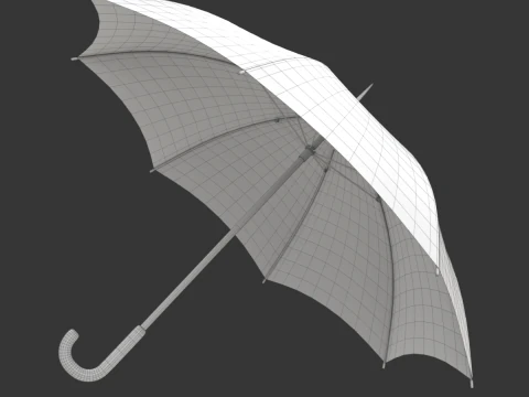 Simple umbrella opening animation 3D Model