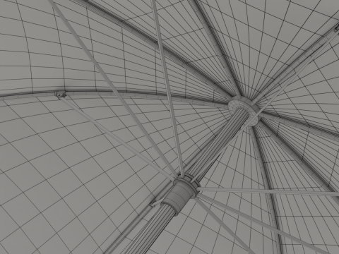 Simple Umbrella 3D Model