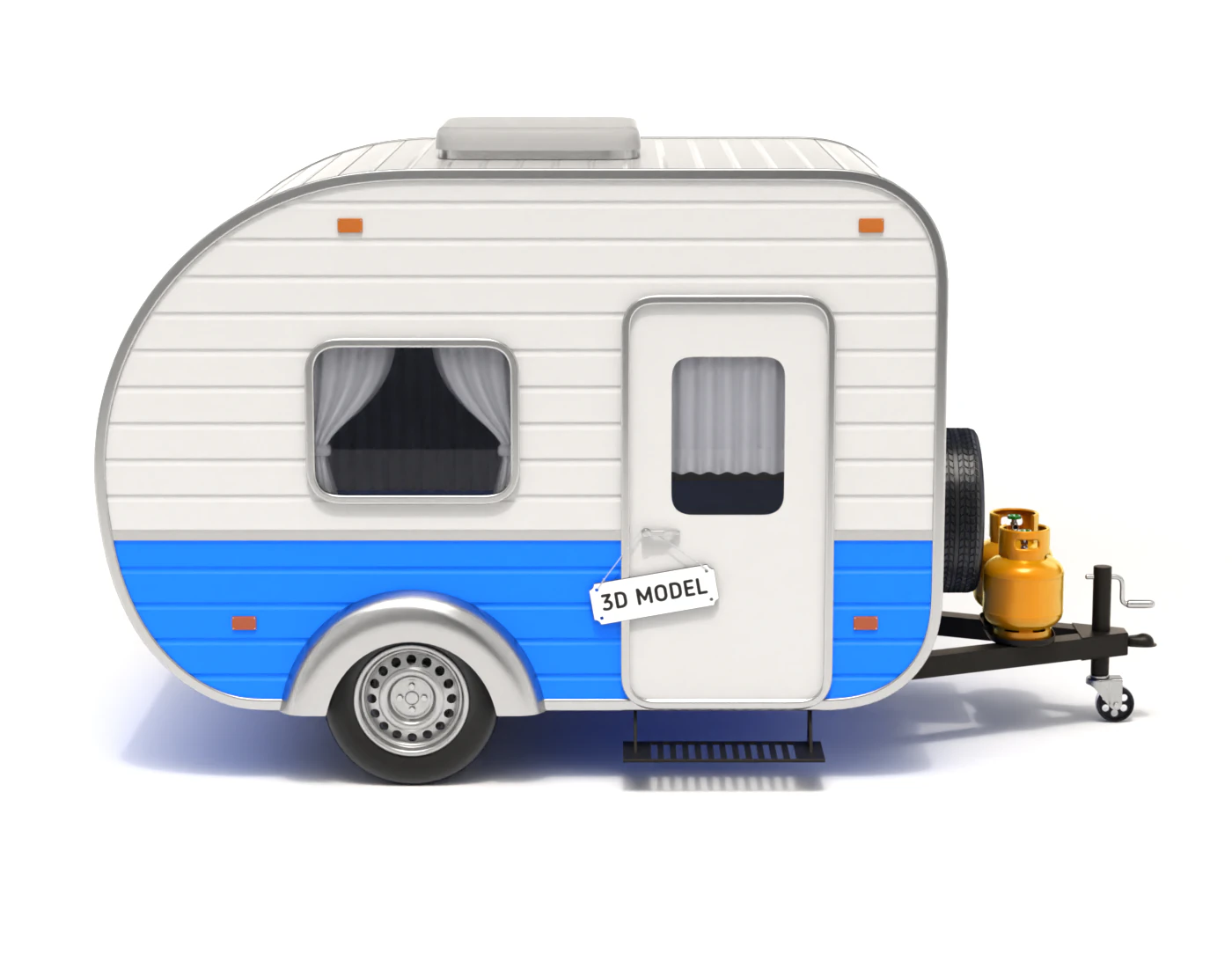 캠핑카 3D 모델 .c4d .max .obj .3ds .fbx .stl .blend 