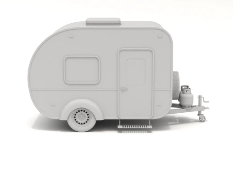 캠핑카 3D 모델
