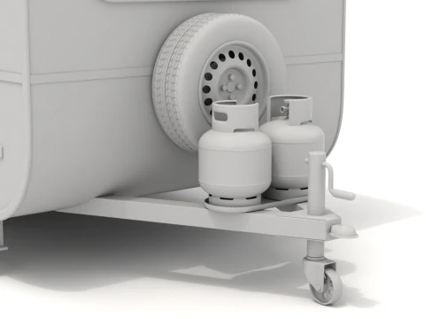 캠핑카 3D 모델