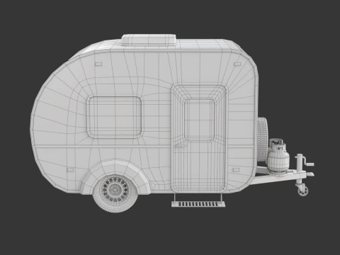 캠핑카 3D 모델