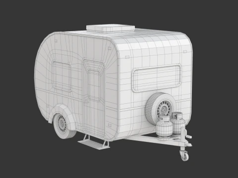캠핑카 3D 모델