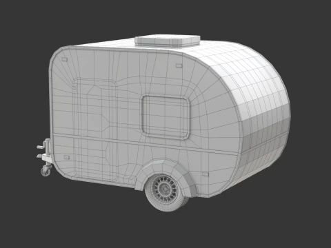 캠핑카 3D 모델