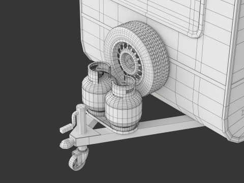 Camper Modello 3D