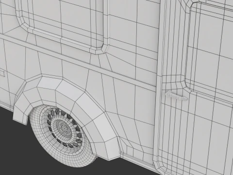 캠핑카 3D 모델
