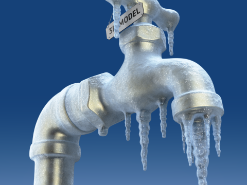 Frozen Faucet 3D Модель