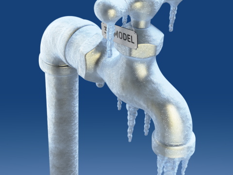 Frozen Faucet 3D Model