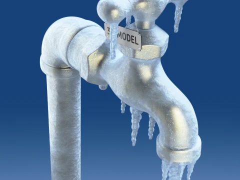 Frozen Faucet 3D Model