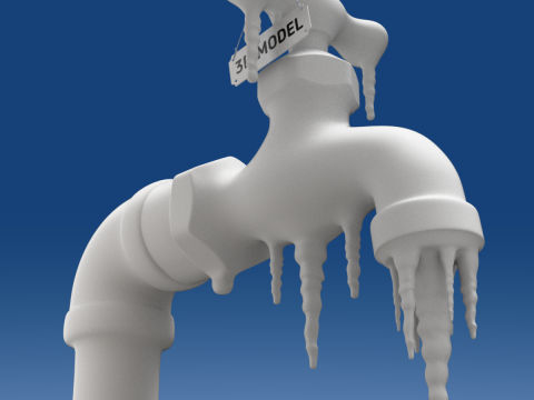 Frozen Faucet 3D Model