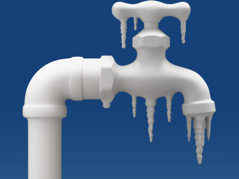 Frozen Faucet 3D Model
