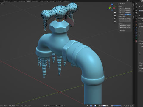Frozen Faucet 3D Model