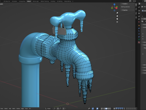 Frozen Faucet 3D Model