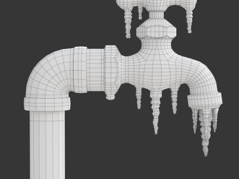 Frozen Faucet 3D Model