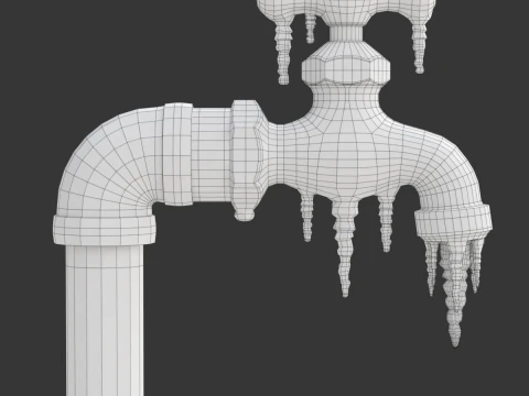 Frozen Faucet 3D Model