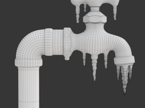 Frozen Faucet 3D Model