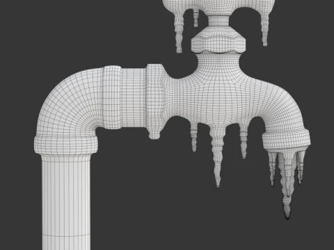 Frozen Faucet 3D Model
