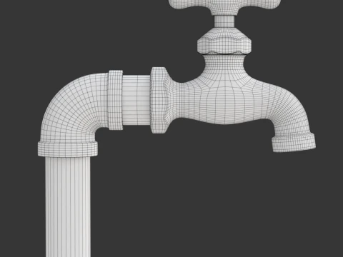 Frozen Faucet 3D Model