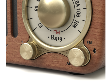Retro Style Mini Radio 3D Модель