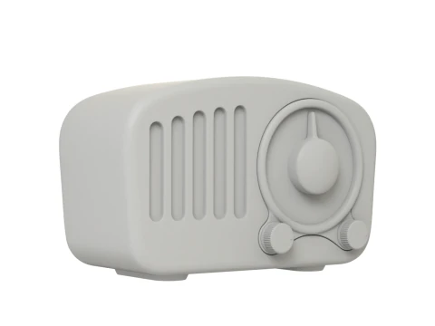 Retro Style Mini Radio 3D Model