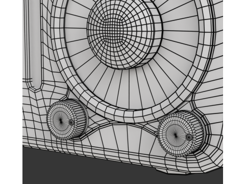 Retro Style Mini Radio 3D Модель