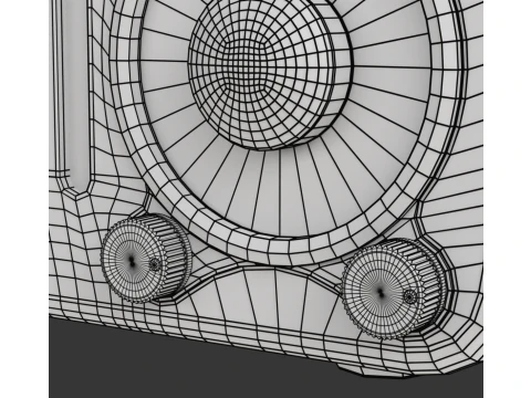 Retro Style Mini Radio 3D Model