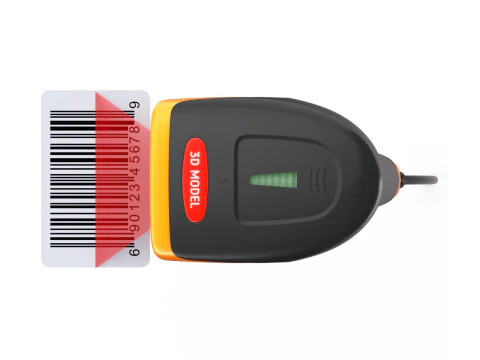 Lettore di codici a barre Modello 3D